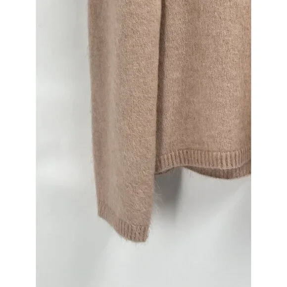 & Other Stories Tan Crew Neck Mohair Sweater Sz Small - Picture 5 of 6